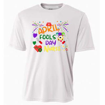 Funny April Fools Day For Nurse Cooling Performance Crew T-Shirt