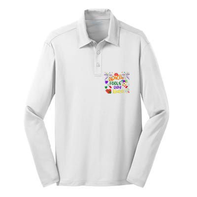 Funny April Fools Day For Nurse Silk Touch Performance Long Sleeve Polo