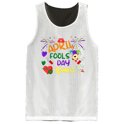 Funny April Fools Day For Nurse Mesh Reversible Basketball Jersey Tank