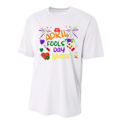 Funny April Fools Day For Nurse Performance Sprint T-Shirt