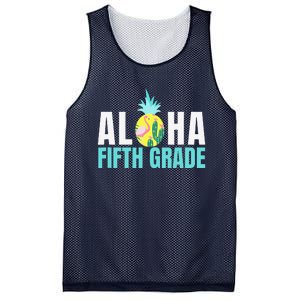 Funny Aloha Fifth Grade Back To School Teachers Gift Mesh Reversible Basketball Jersey Tank