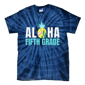 Funny Aloha Fifth Grade Back To School Teachers Gift Tie-Dye T-Shirt