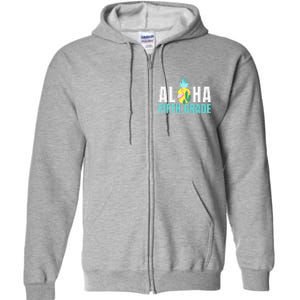 Funny Aloha Fifth Grade Back To School Teachers Gift Full Zip Hoodie