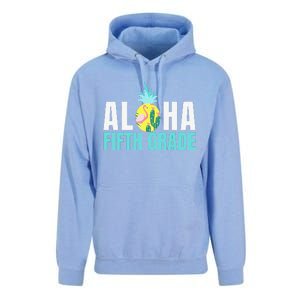 Funny Aloha Fifth Grade Back To School Teachers Gift Unisex Surf Hoodie