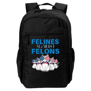 Felines Against Felons Donald Trump 2024 Cat Daily Commute Backpack