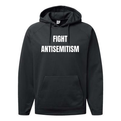 Fight Antisemitism Performance Fleece Hoodie