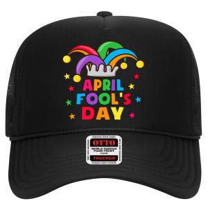 Funny April Fools Day Pranks Kit 1st April Jokes Adults High Crown Mesh Back Trucker Hat