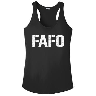 Fafo Acronym Ladies PosiCharge Competitor Racerback Tank