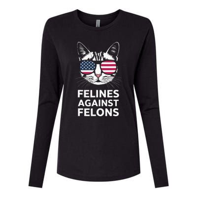 Felines Against Felons Womens Cotton Relaxed Long Sleeve T-Shirt