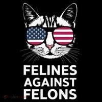 Felines Against Felons High Crown Mesh Back Trucker Hat