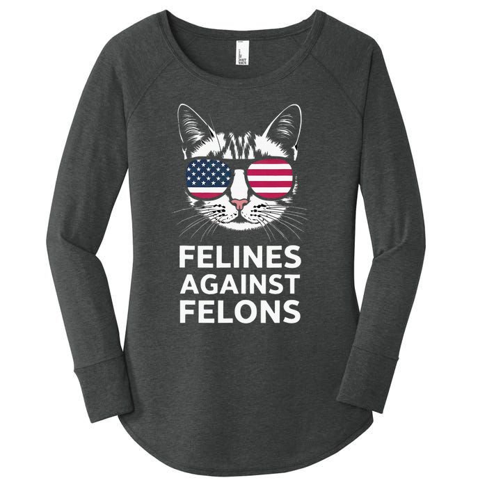 Felines Against Felons Women's Perfect Tri Tunic Long Sleeve Shirt