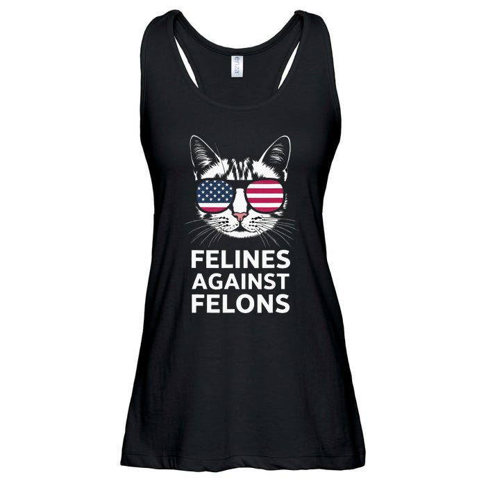 Felines Against Felons Ladies Essential Flowy Tank