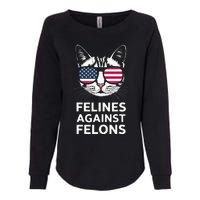 Felines Against Felons Womens California Wash Sweatshirt