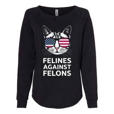 Felines Against Felons Womens California Wash Sweatshirt