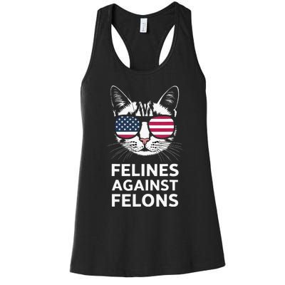 Felines Against Felons Women's Racerback Tank