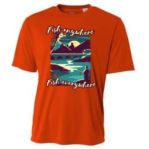 Fish Anywhere Fish Everywhere Cooling Performance Crew T-Shirt