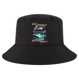 Fish Anywhere Fish Everywhere Cool Comfort Performance Bucket Hat