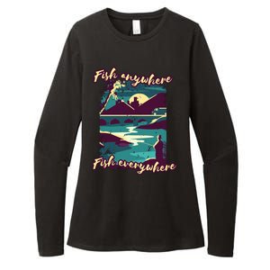 Fish Anywhere Fish Everywhere Womens CVC Long Sleeve Shirt