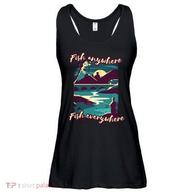 Fish Anywhere Fish Everywhere Ladies Essential Flowy Tank