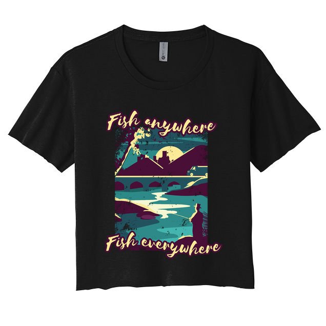 Fish Anywhere Fish Everywhere Crop Top