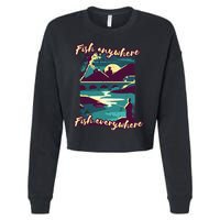 Fish Anywhere Fish Everywhere Cropped Pullover Crew