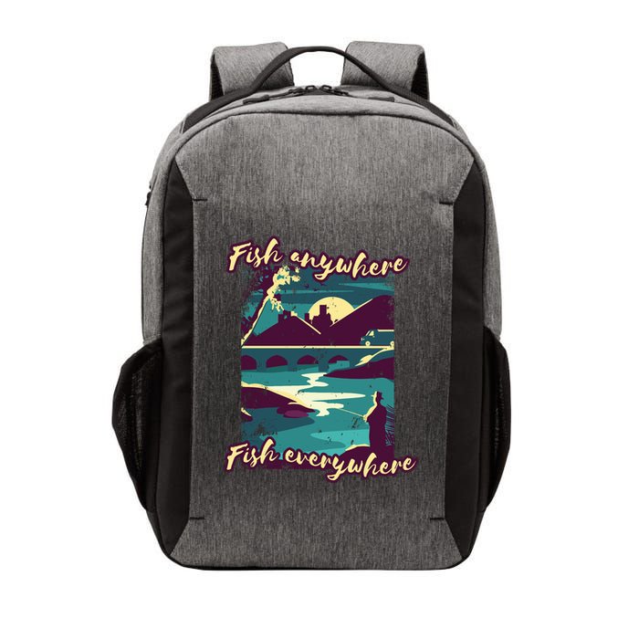Fish Anywhere Fish Everywhere Vector Backpack