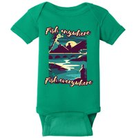 Fish Anywhere Fish Everywhere Baby Bodysuit