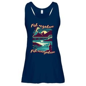 Fish Anywhere Fish Everywhere Ladies Essential Flowy Tank