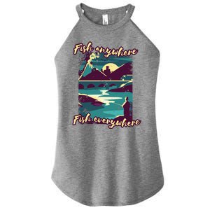 Fish Anywhere Fish Everywhere Women's Perfect Tri Rocker Tank