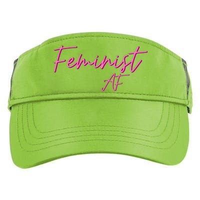 Feminist Af Feminist Empowered Feminist Cool Gift Adult Drive Performance Visor