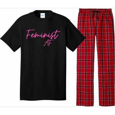 Feminist Af Feminist Empowered Feminist Cool Gift Pajama Set