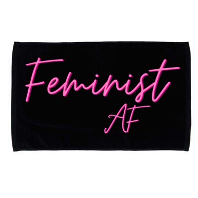 Feminist Af Feminist Empowered Feminist Cool Gift Microfiber Hand Towel