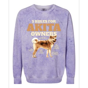 Funny Akita For Women Men Akita Owner Gifts Colorblast Crewneck Sweatshirt