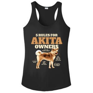 Funny Akita For Women Men Akita Owner Gifts Ladies PosiCharge Competitor Racerback Tank