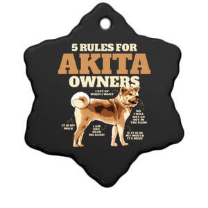 Funny Akita For Women Men Akita Owner Gifts Ceramic Star Ornament