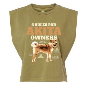 Funny Akita For Women Men Akita Owner Gifts Garment-Dyed Women's Muscle Tee