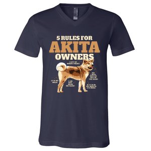 Funny Akita For Women Men Akita Owner Gifts V-Neck T-Shirt