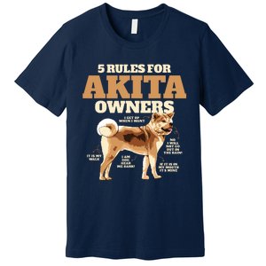 Funny Akita For Women Men Akita Owner Gifts Premium T-Shirt