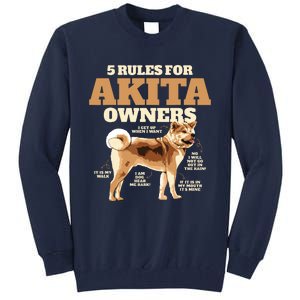 Funny Akita For Women Men Akita Owner Gifts Tall Sweatshirt