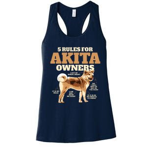 Funny Akita For Women Men Akita Owner Gifts Women's Racerback Tank