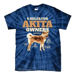 Funny Akita For Women Men Akita Owner Gifts Tie-Dye T-Shirt