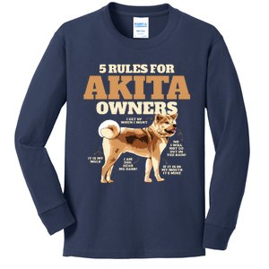 Funny Akita For Women Men Akita Owner Gifts Kids Long Sleeve Shirt