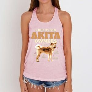 Funny Akita For Women Men Akita Owner Gifts Women's Knotted Racerback Tank