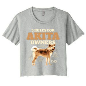 Funny Akita For Women Men Akita Owner Gifts Women's Crop Top Tee