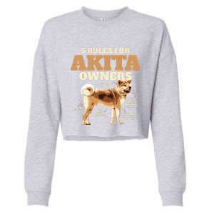 Funny Akita For Women Men Akita Owner Gifts Cropped Pullover Crew