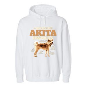 Funny Akita For Women Men Akita Owner Gifts Garment-Dyed Fleece Hoodie