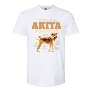 Funny Akita For Women Men Akita Owner Gifts Softstyle CVC T-Shirt