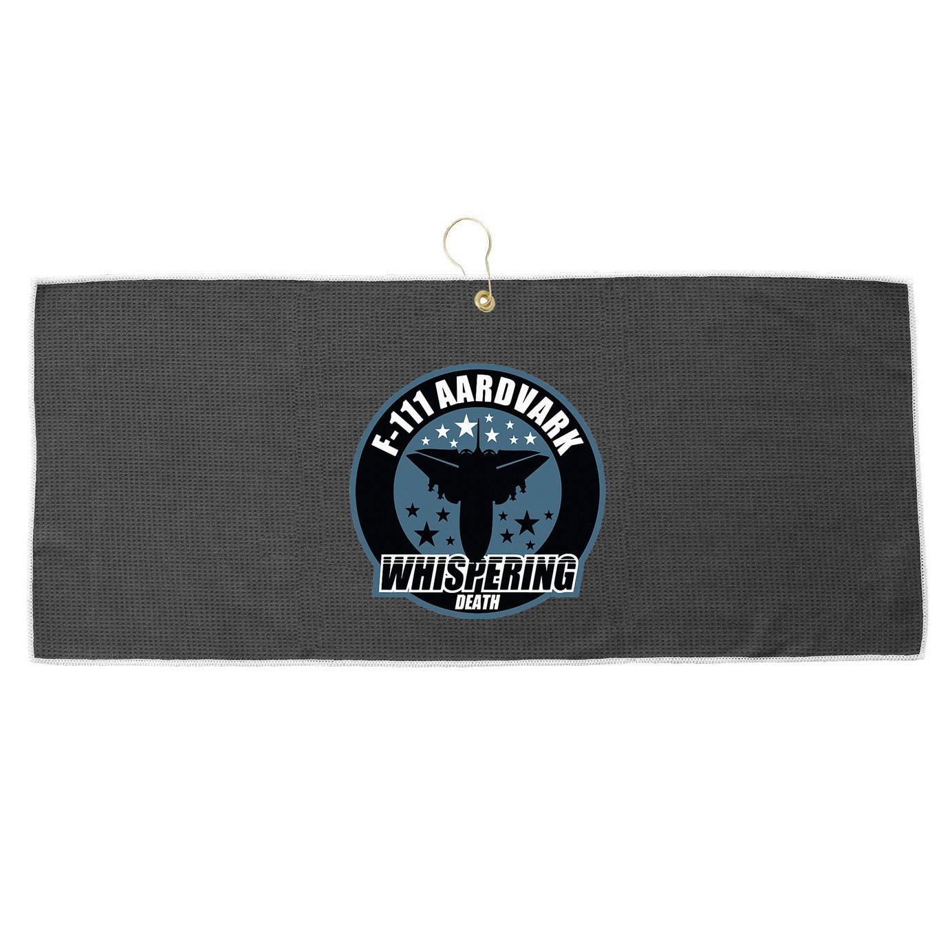 F111 Aardvark Large Microfiber Waffle Golf Towel