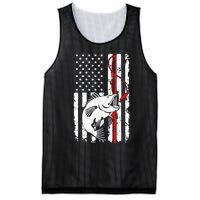 Fishing American Flag Vintage Usa Bass Fisherman Mesh Reversible Basketball Jersey Tank