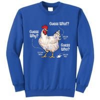 Funny Animal Farm Cute Gift Guess What Chicken Butt White Design Gift Sweatshirt